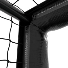 Hudora Bramki piłkarskie Pro Tect 300 Advanced (wysokiej jakości, trwałe, łatwy montaż) czarne - 300x200x120cm